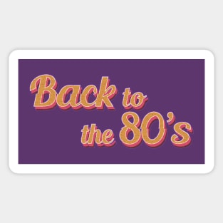 Back To The 80's - Retro Art Sticker